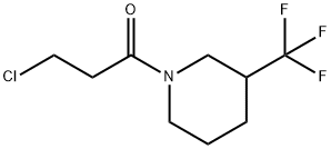 1-Propanone, 3-chloro-1-[3-(trifluoromethyl)-1-piperidinyl]- Structure