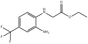 Glycine, N-[2-amino-4-(trifluoromethyl)phenyl]-, ethyl ester Structure