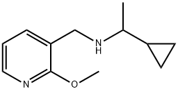 3-Pyridinemethanamine, N-(1-cyclopropylethyl)-2-methoxy- Structure