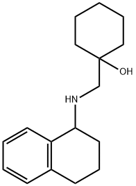 Cyclohexanol, 1-[[(1,2,3,4-tetrahydro-1-naphthalenyl)amino]methyl]- Structure