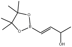 (E)-4-(4,4,5,5-Tetramethyl-1,3,2-dioxaborolan-2-yl)but-3-en-2-ol 구조식 이미지