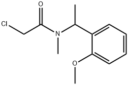 2-chloro-N-[1-(2-methoxyphenyl)ethyl]-N-methylacetamide 구조식 이미지