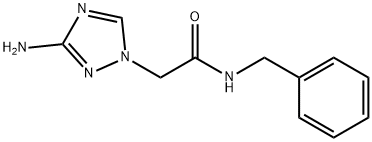 1H-1,2,4-Triazole-1-acetamide, 3-amino-N-(phenylmethyl)- Structure
