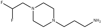 3-[4-(2,2-difluoroethyl)piperazin-1-yl]propan-1-amine 구조식 이미지