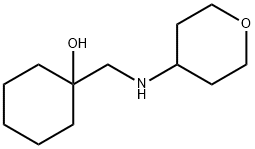 Cyclohexanol, 1-[[(tetrahydro-2H-pyran-4-yl)amino]methyl]- Structure