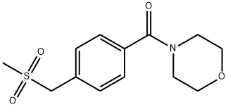 Methanone, [4-[(methylsulfonyl)methyl]phenyl]-4-morpholinyl- Structure