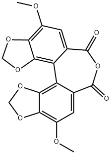 Oxepino[4,3-e:5,6-e']bis[1,3]benzodioxole-6,8-dione, 4,10-dimethoxy- Structure