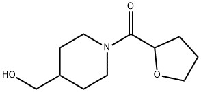 Methanone, [4-(hydroxymethyl)-1-piperidinyl](tetrahydro-2-furanyl)- Structure