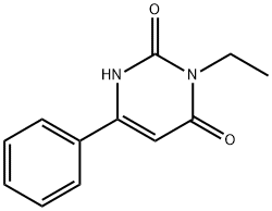 2,4(1H,3H)-Pyrimidinedione, 3-ethyl-6-phenyl- Structure