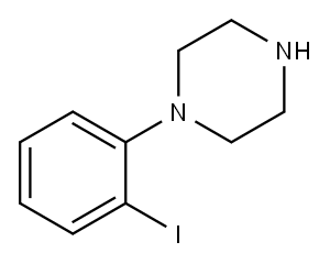 1-(2-iodophenyl)piperazine 구조식 이미지