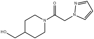 Ethanone, 1-[4-(hydroxymethyl)-1-piperidinyl]-2-(1H-pyrazol-1-yl)- 구조식 이미지