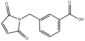 Benzoic acid, 3-[(2,5-dihydro-2,5-dioxo-1H-pyrrol-1-yl)methyl]- Structure