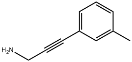 2-Propyn-1-amine, 3-(3-methylphenyl)- Structure