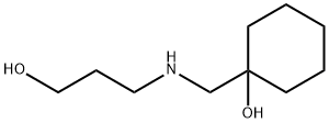 Cyclohexanol, 1-[[(3-hydroxypropyl)amino]methyl]- Structure