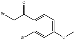 2-Bromo-2’-bromo-4’-methoxyacetophenone 구조식 이미지