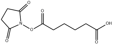 Hexanedioic acid, 1-(2,5-dioxo-1-pyrrolidinyl) ester Structure