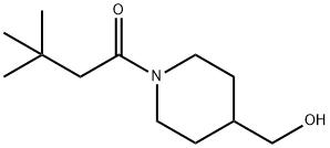 1-Butanone, 1-[4-(hydroxymethyl)-1-piperidinyl]-3,3-dimethyl- Structure