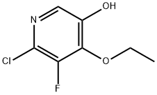 3-Pyridinol, 6-chloro-4-ethoxy-5-fluoro- Structure