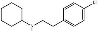 Benzeneethanamine, 4-bromo-N-cyclohexyl- Structure