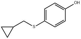 Phenol, 4-[(cyclopropylmethyl)thio]- Structure