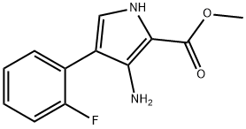 1H-Pyrrole-2-carboxylic acid, 3-amino-4-(2-fluorophenyl)-, methyl ester Structure