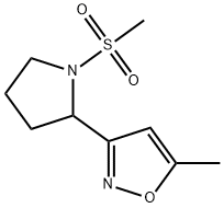 3-(1-methanesulfonylpyrrolidin-2-yl)-5-methyl-1,2-
oxazole Structure