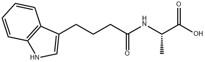 L-Alanine, N-[4-(1H-indol-3-yl)-1-oxobutyl]- Structure