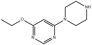 Pyrimidine, 4-ethoxy-6-(1-piperazinyl)- Structure