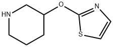 Piperidine, 3-(2-thiazolyloxy)- Structure