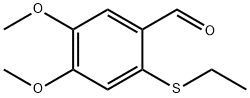 2-(Ethylthio)-4,5-dimethoxy-benzaldehyde 구조식 이미지