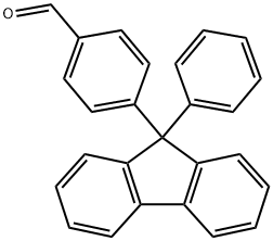 4-(9-Phenyl-9H-fluoren-9-yl)benzaldehyde 구조식 이미지