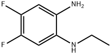 1,2-Benzenediamine, N1-ethyl-4,5-difluoro- Structure