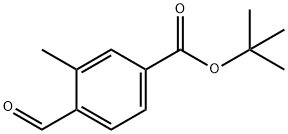 Benzoic acid, 4-formyl-3-methyl-, 1,1-dimethylethyl ester Structure