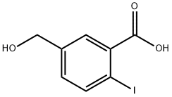 Benzoic acid, 5-(hydroxymethyl)-2-iodo- Structure