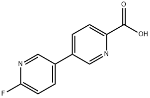 [3,3'-Bipyridine]-6-carboxylic acid, 6'-fluoro- 구조식 이미지