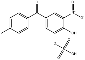 Methanone, [4-hydroxy-3-nitro-5-(sulfooxy)phenyl](4-methylphenyl)- Structure