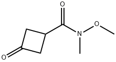 Cyclobutanecarboxamide, N-methoxy-N-methyl-3-oxo- Structure