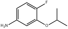 Benzenamine, 4-fluoro-3-(1-methylethoxy)- Structure