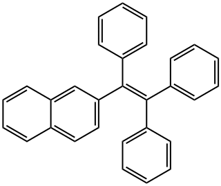 Naphthalene, 2-(1,2,2-triphenylethenyl)- Structure