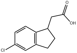 1H-Indene-1-acetic acid, 5-chloro-2,3-dihydro- Structure