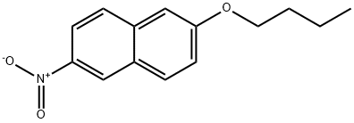 Naphthalene, 2-butoxy-6-nitro- Structure