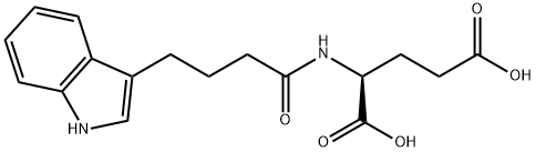 L-Glutamic acid, N-[4-(1H-indol-3-yl)-1-oxobutyl]- Structure