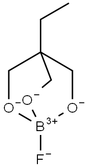 Borate(1-), [2-ethyl-2-[(hydroxy-κO)methyl]-1,3-propanediolato(3-)-κO1,κO3]fluoro-, (T-4)- Structure