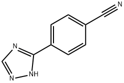 Benzonitrile, 4-(1H-1,2,4-triazol-5-yl)- Structure