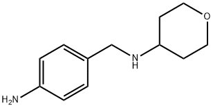 N-[(4-aminophenyl)methyl]oxan-4-amine Structure