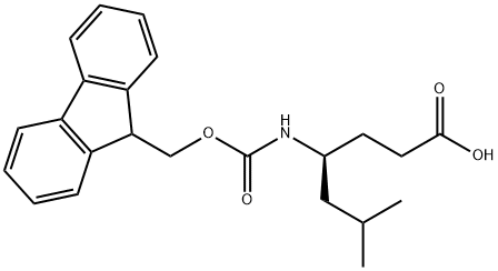 Heptanoic acid, 4-[[(9H-fluoren-9-ylmethoxy)carbonyl]amino]-6-methyl-, (4S)- Structure