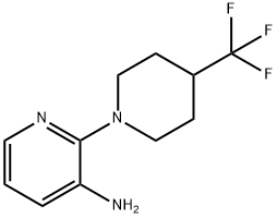 3-Pyridinamine, 2-[4-(trifluoromethyl)-1-piperidinyl]- Structure