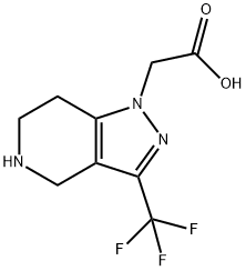1H-Pyrazolo[4,3-c]pyridine-1-acetic acid, 4,5,6,7-tetrahydro-3-(trifluoromethyl)- Structure
