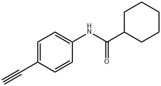 Cyclohexanecarboxamide, N-(4-ethynylphenyl)- Structure