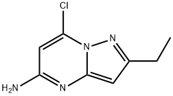 7-chloro-2-ethylpyrazolo[1,5-a]pyrimidin-5-amine 구조식 이미지